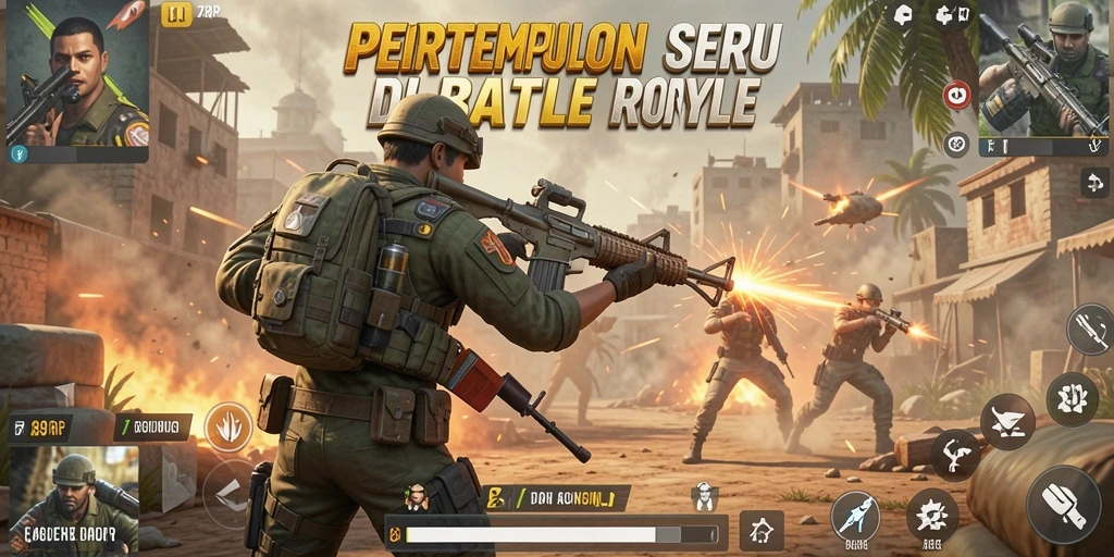 Gameplay seru dan mendebarkan di 789RP Battle Royale.