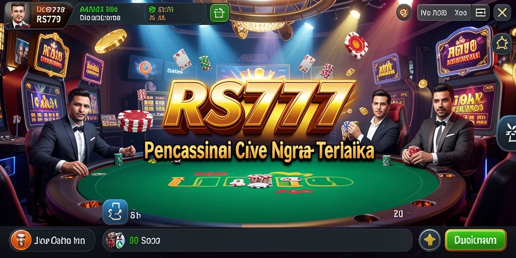Tampilan gameplay Live Casino RS777 yang memukau dan interaktif.