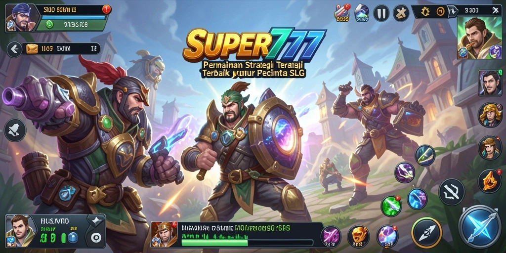 Tampilan gameplay seru dan mendebarkan dari SUPER777